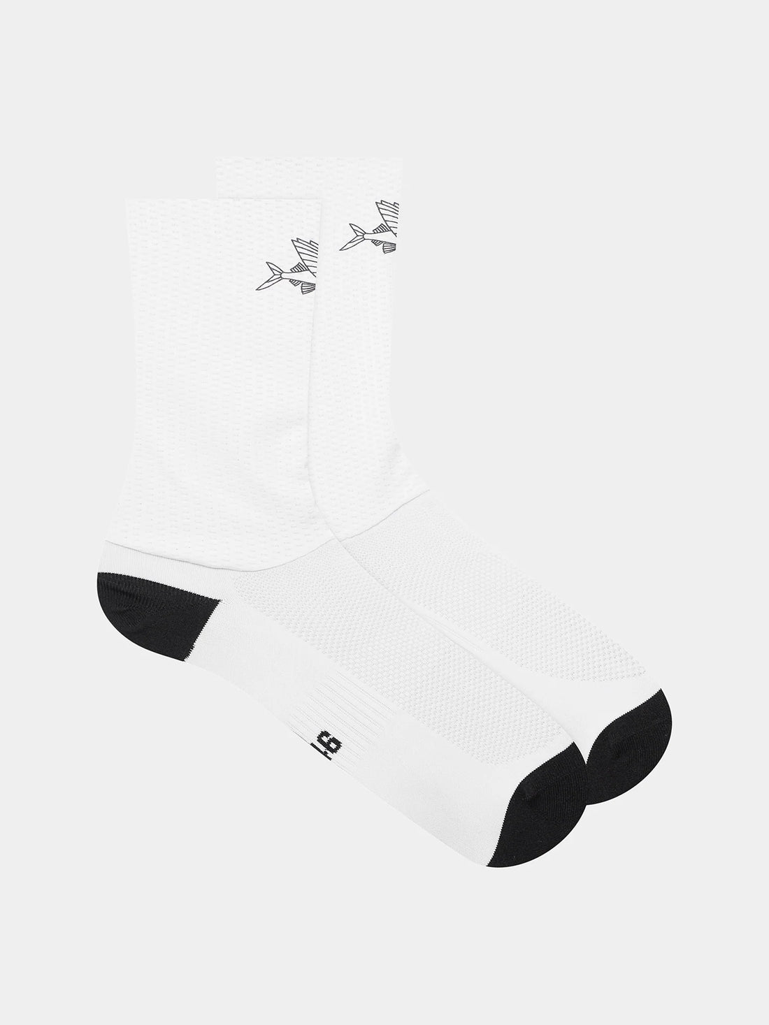 Café du Cycliste Aero Socks Aero Radsocken Flying Fish White