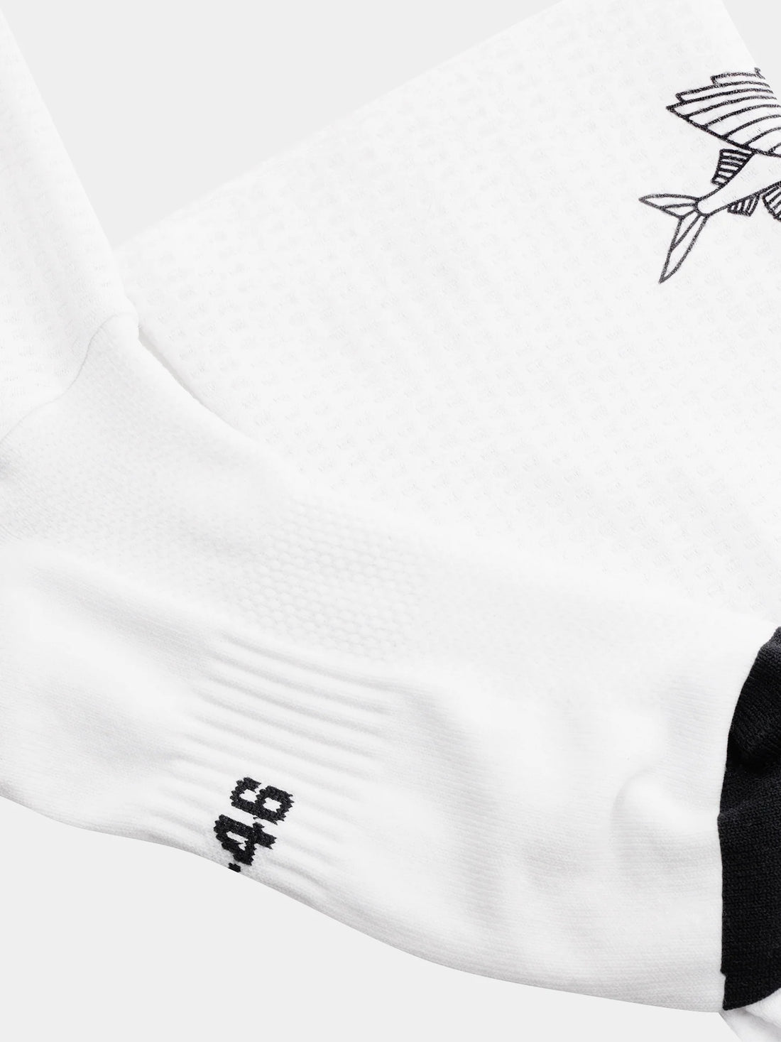 Café du Cycliste Aero Socks Aero Radsocken Flying Fish White