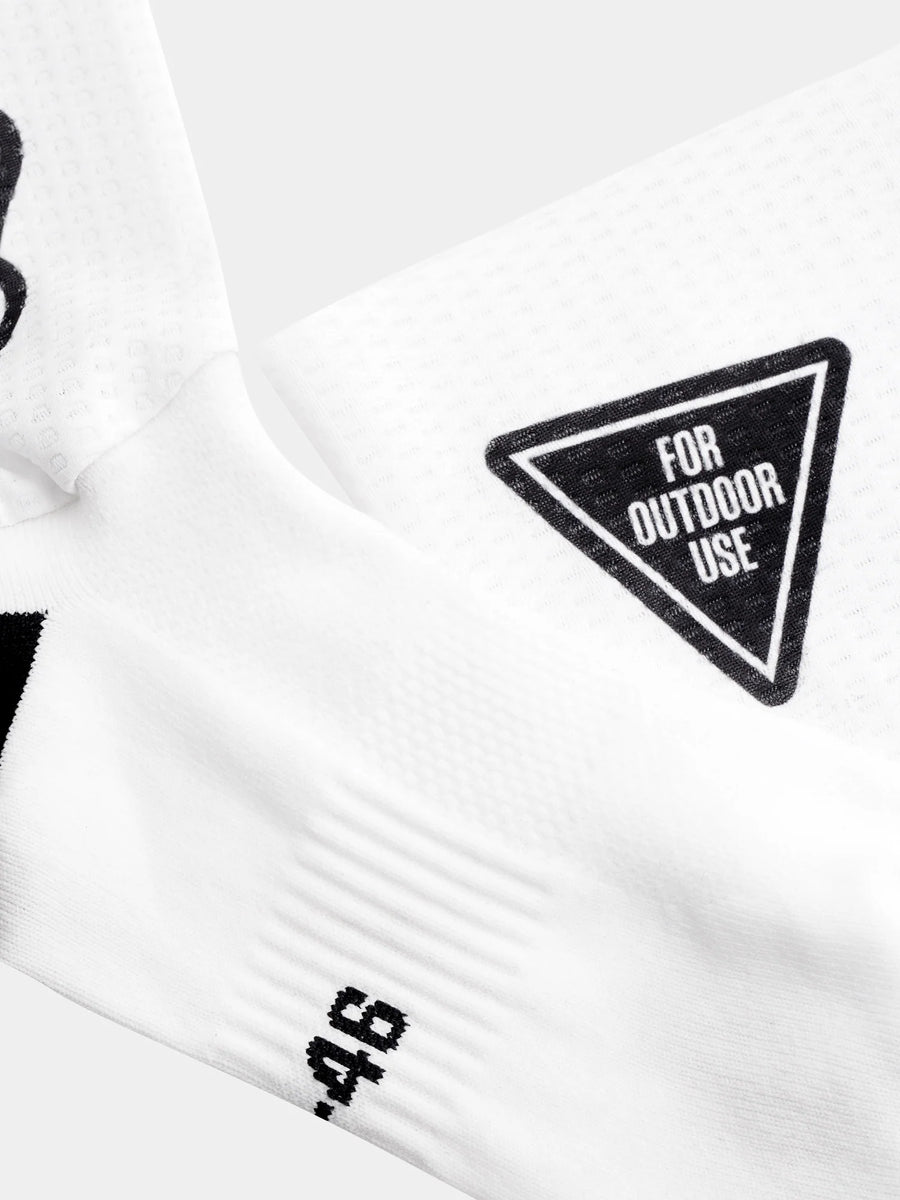 Café du Cycliste Aero Socks Aero Radsocken Stickers White