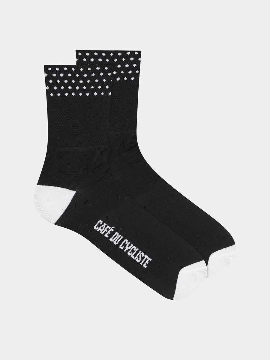 Café du Cycliste Dotted Socks Radsocken Black