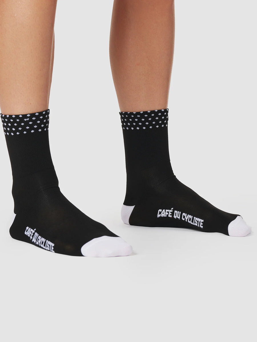 Café du Cycliste Dotted Socks Radsocken Black