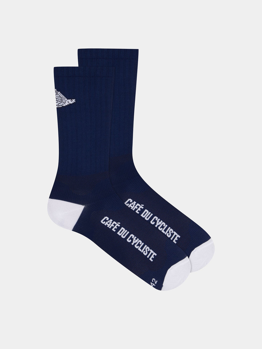 Café du Cycliste Gravel Socks Radsocken Navy Blue