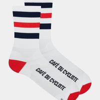 Café du Cycliste Skate Socks Radsocken Navy / Red
