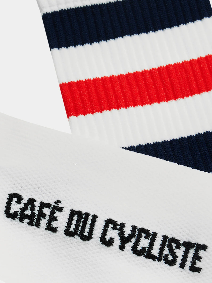 Café du Cycliste Skate Socks Radsocken Navy / Red