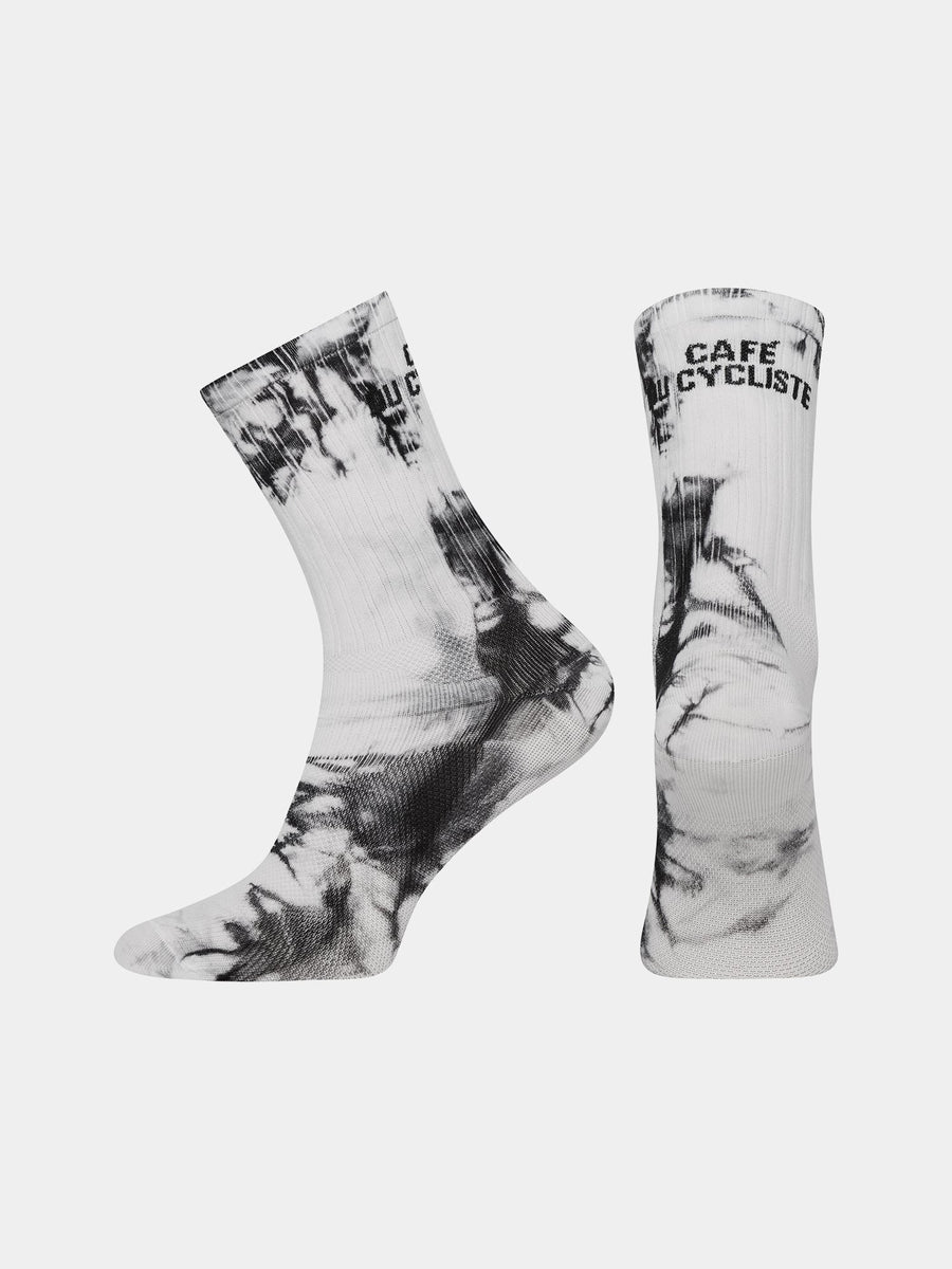Café du Cycliste Tie Dye Socks Radsocken Black