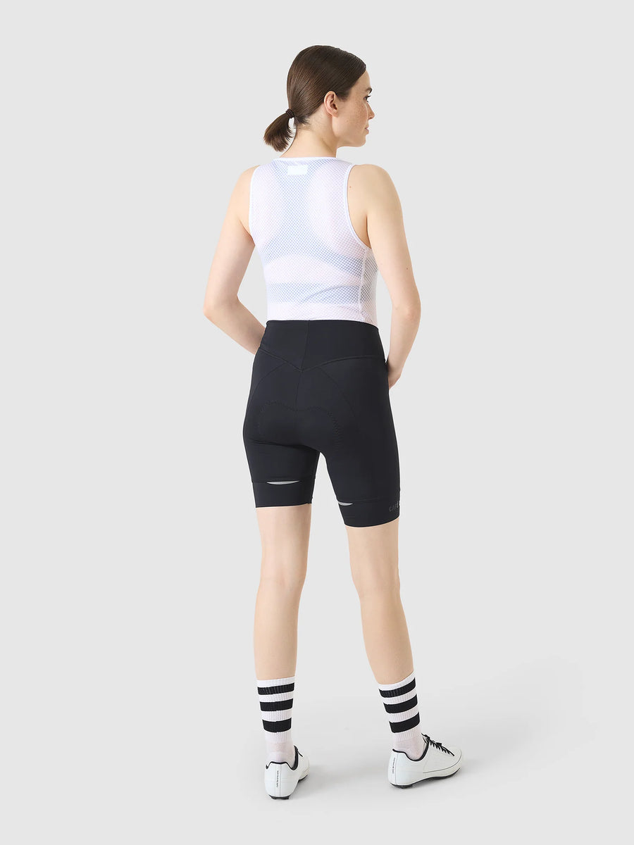 Pantaloncini con bretelle Release Café du Cycliste Sophie da donna neri