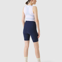 Pantaloncini con bretelle Release Café du Cycliste Sophie da donna neri