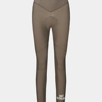Café du Cycliste Theresa Women's Brushed Tights Thermo Radhose ohne Träger Carob