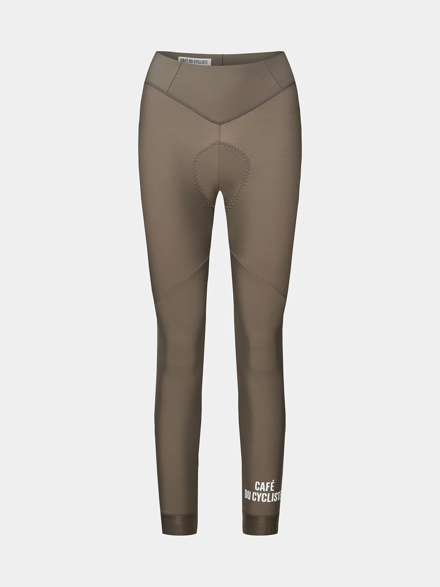 Café du Cycliste Theresa Women's Brushed Tights Thermo Radhose ohne Träger Carob