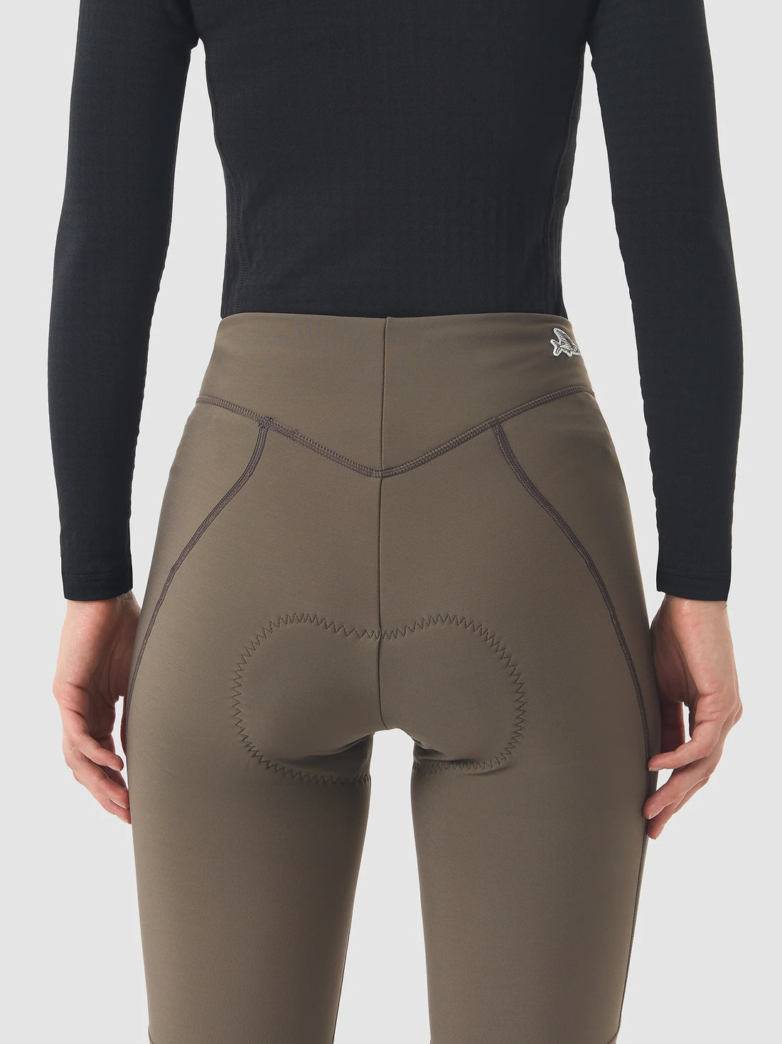 Café du Cycliste Theresa Women's Brushed Tights Thermo Radhose ohne Träger Carob