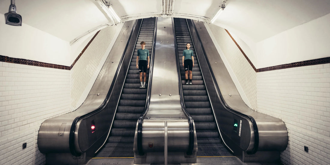 Café du Cycliste Emeline Men's Lightweight Jersey Radtrikot Alpine Green