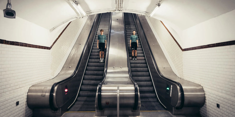 Café du Cycliste Emeline Men's Lightweight Jersey Radtrikot Alpine Green