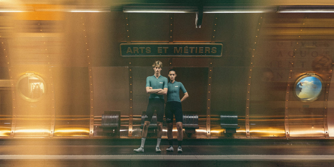 Café du Cycliste Emeline Men's Lightweight Jersey Radtrikot Alpine Green