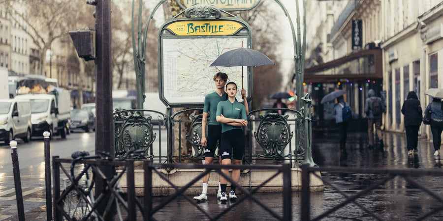 Café du Cycliste Emeline Women's Lightweight Jersey Radtrikot Alpine Green