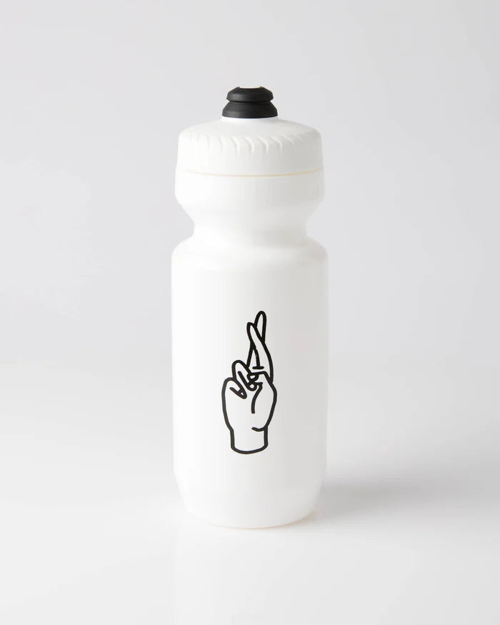 Fingercrossed Bidon 650ml Trinkflasche All White