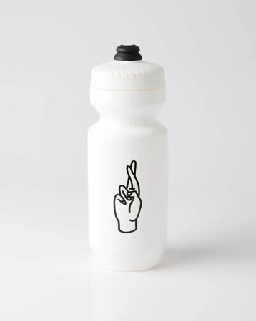 Fingercrossed Bidon 650ml Trinkflasche All White