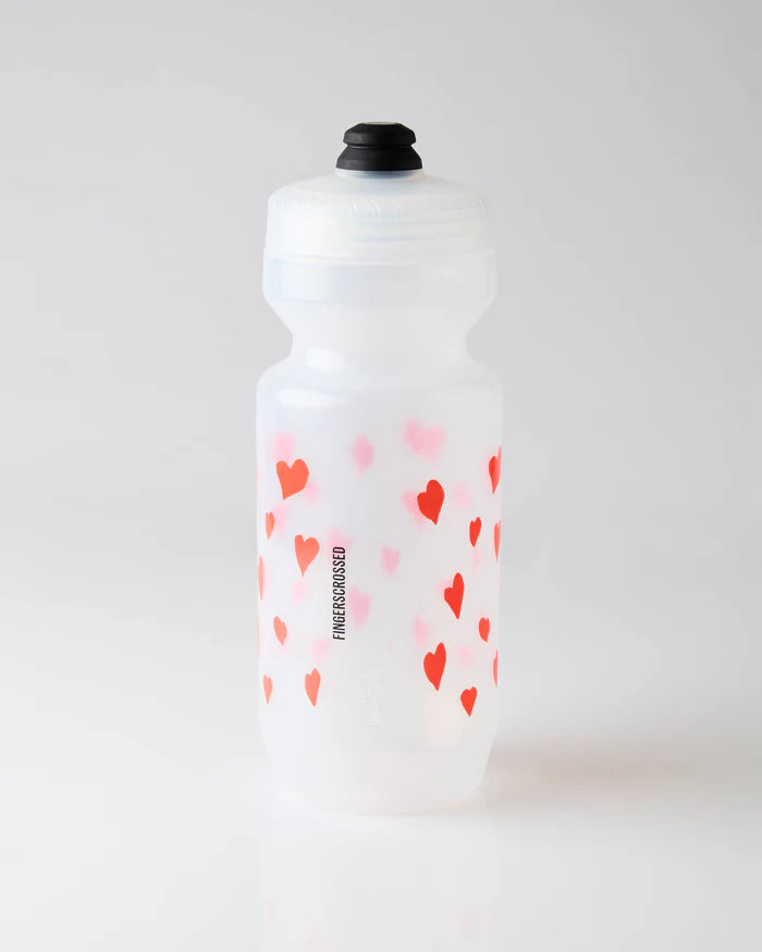 Fingercrossed Bidon 650ml Trinkflasche Red Hearts