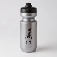 Fingercrossed Bidon 650ml Trinkflasche Silver