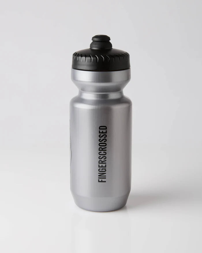 Fingercrossed Bidon 650ml Trinkflasche Silver