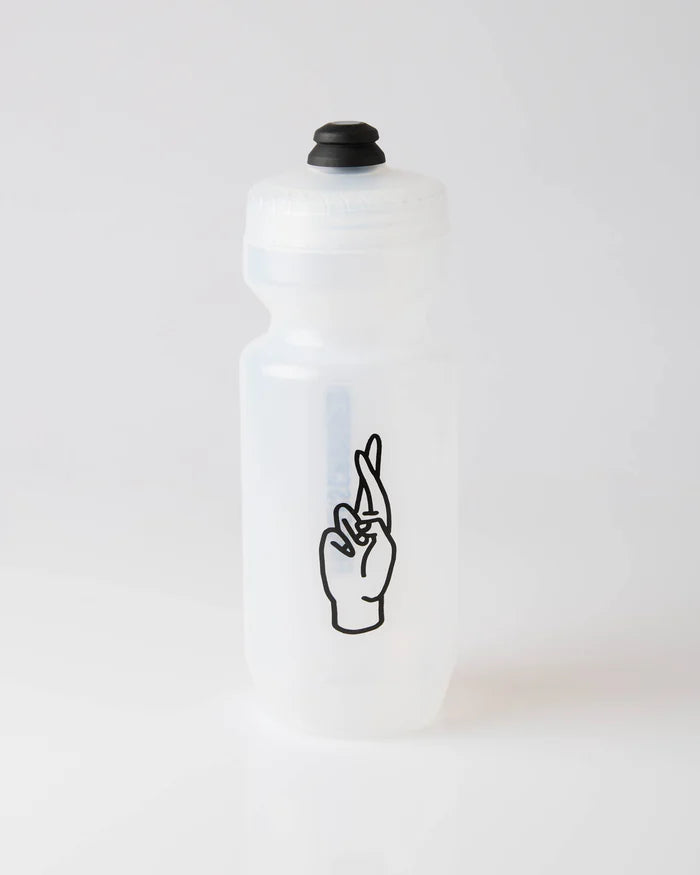Fingercrossed Bidon 650ml Trinkflasche Transclear