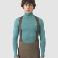 Café du Cycliste Carmen Men's Merino Base Layer Radunterhemd langarm Mountain Deep Water