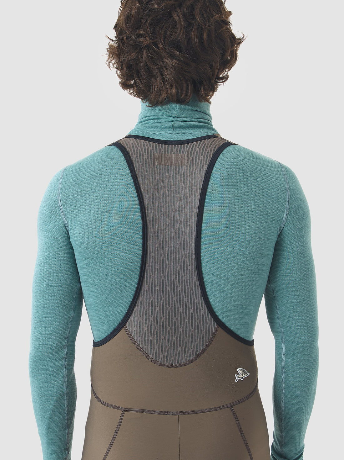Café du Cycliste Carmen Men's Merino Base Layer Radunterhemd langarm Mountain Deep Water