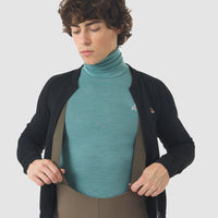 Café du Cycliste Carmen Men's Merino Base Layer Radunterhemd langarm Mountain Deep Water