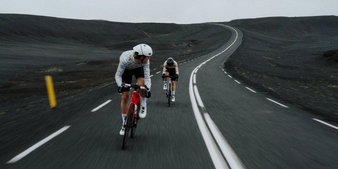 Café du Cycliste Constance Men's Midweight Jersey Radtrikot langarm Pearl Grey / Deep Water