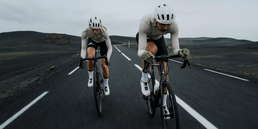 Café du Cycliste Constance Men's Midweight Jersey Radtrikot langarm Puddle