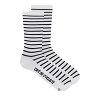 Café du Cycliste Merino Breton Socks Merino Radsocken Navy Blue