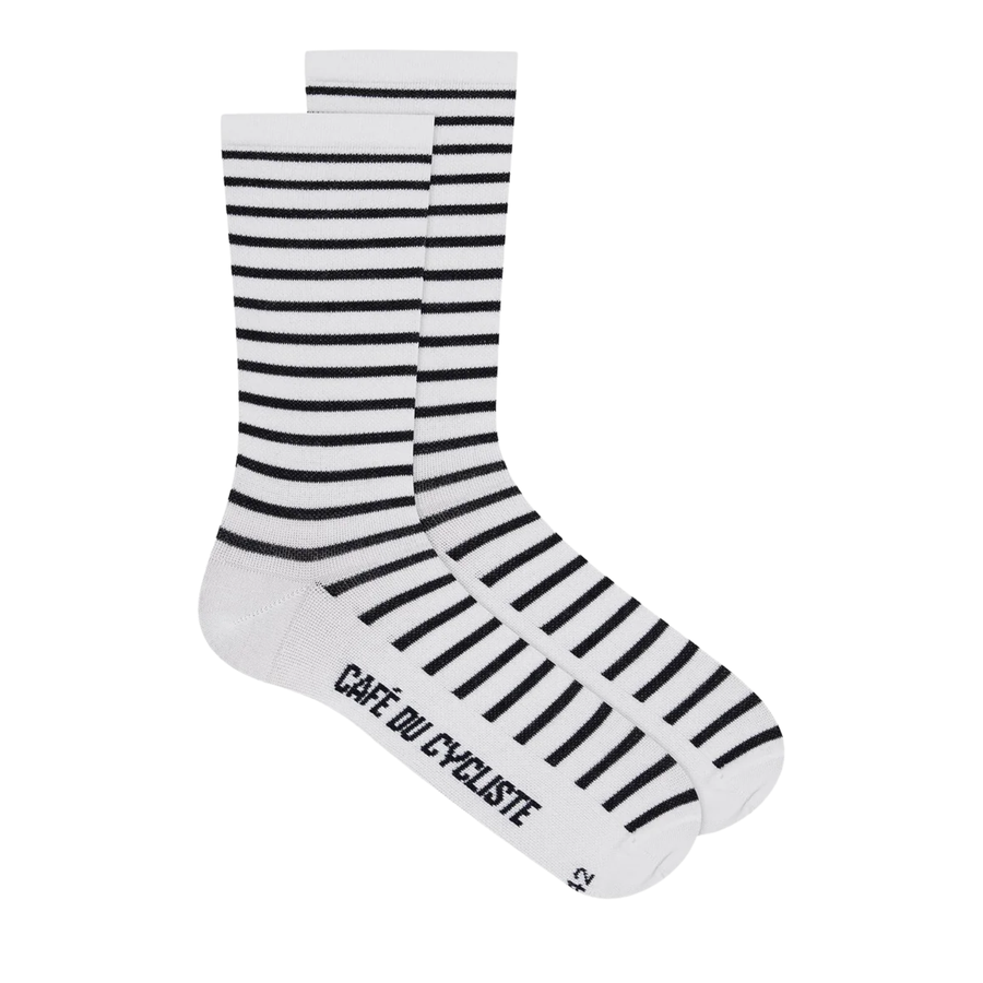 Café du Cycliste Merino Breton Socks Merino Radsocken Navy Blue