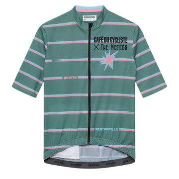 Café du Cycliste Mona Men's Café du Cycliste x The Meteor Radtrikot Meteor Green