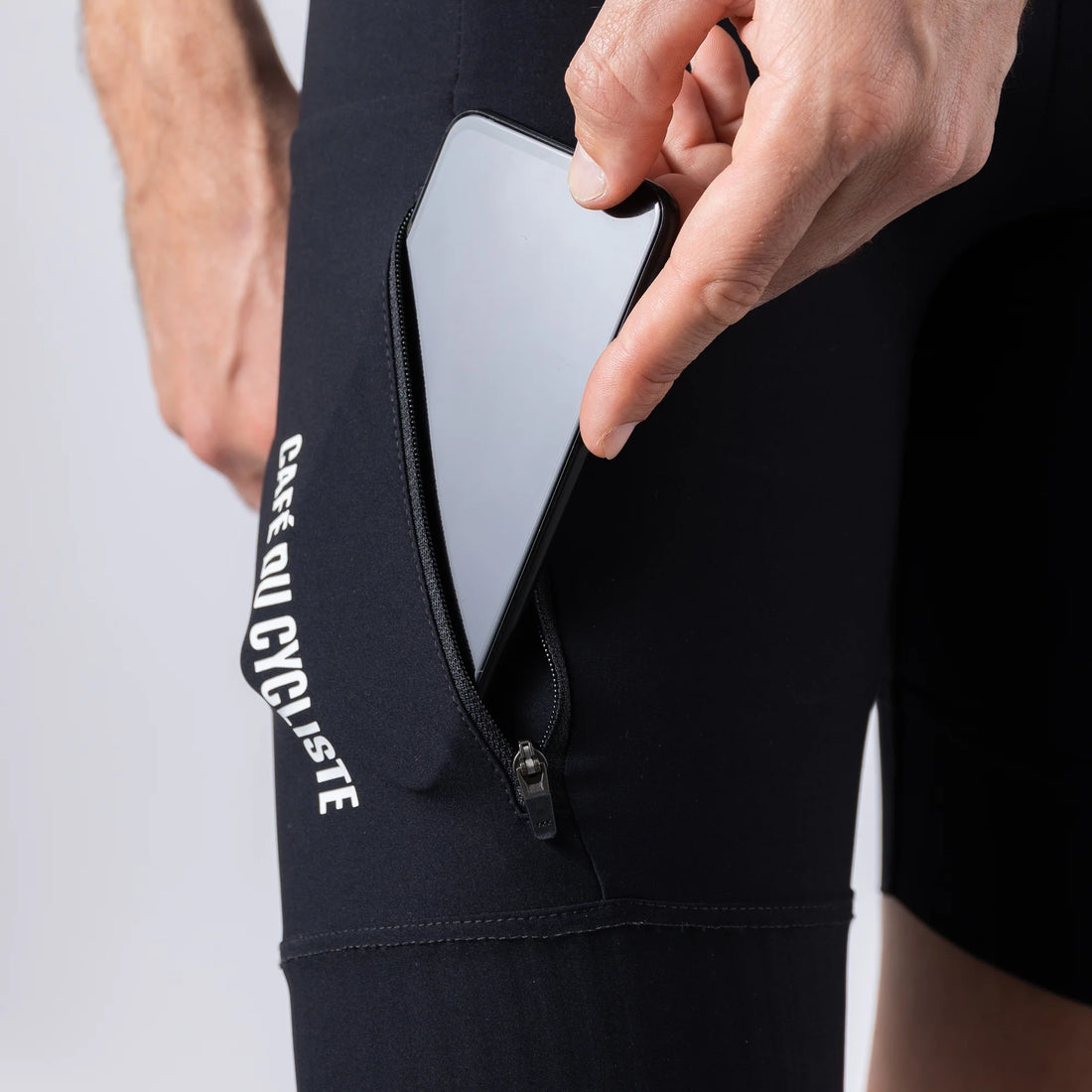 Café du Cycliste Eva Men's Cargo Bib Shorts Radhose Black