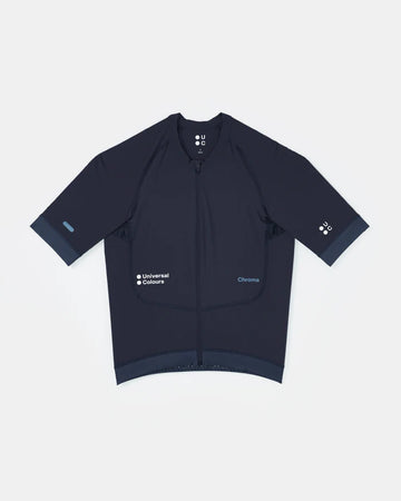 Universal Colours Chroma Men's Short Sleeve Jersey Radtrikot Midnight Blue