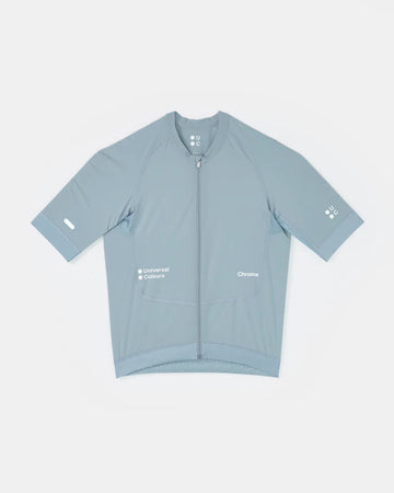 Universal Colours Chroma Men's Short Sleeve Jersey Radtrikot Sky Blue