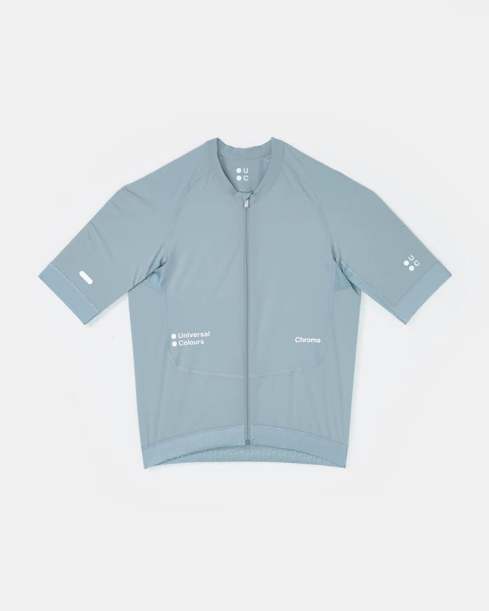 Universal Colours Chroma Men's Short Sleeve Jersey Radtrikot Sky Blue