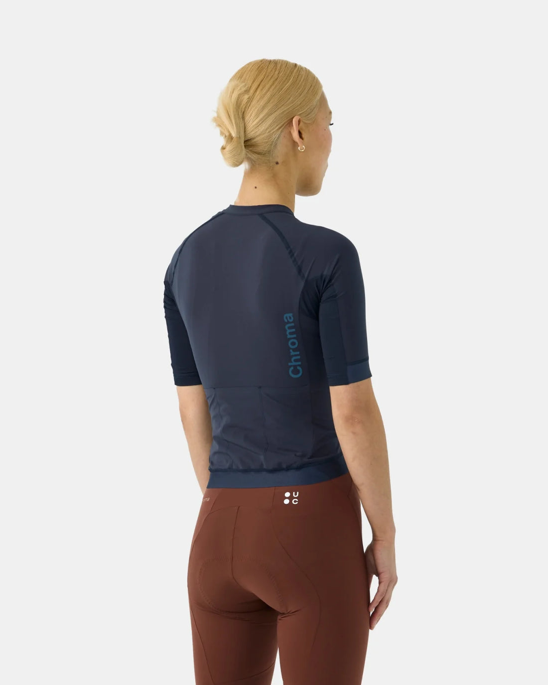 Universal Colours Chroma Women's Short Sleeve Jersey Radtrikot Midnight Blue