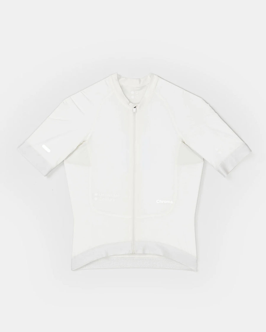 Universal Colours Chroma Women's Short Sleeve Jersey Radtrikot Off White