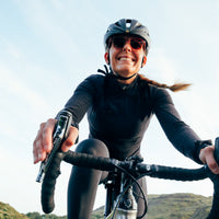 Café du Cycliste Yolande Women's Long Sleeve Merino Cycling Jersey Radtrikot Super Black
