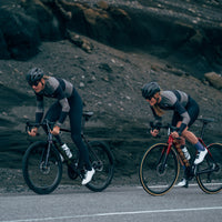 Café du Cycliste Costance Men's Long Sleeve Cycling Jersey Radtrikot Black/Avocado