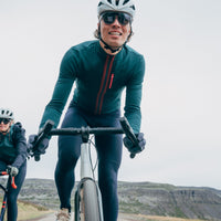 Café du Cycliste Lorenne Men's Long Sleeve Cycling Jersey Radtrikot Alpine Green