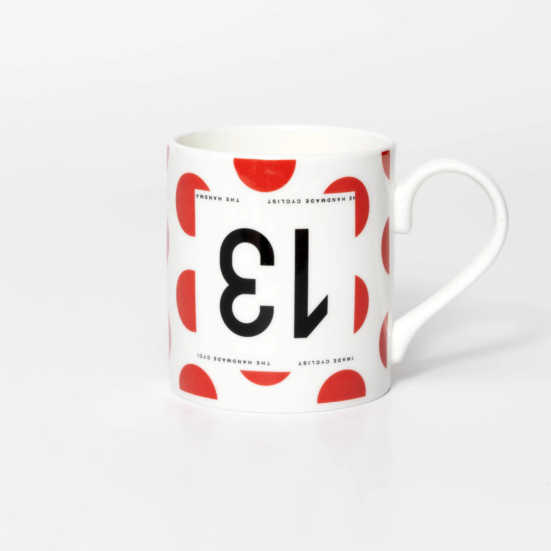 Handmade Cyclist Dossard 13 KOM Mug Tasse