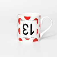 Handmade Cyclist Dossard 13 KOM Mug Tasse