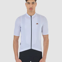 Café du Cycliste Fleurette V2 Men's Lightweight Cycling Jersey Radtrikot White