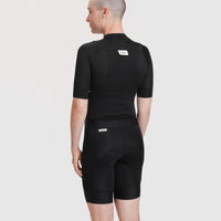 Fingercrossed Road Jersey Super Light Plus Women Radtrikot Black