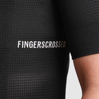 Fingercrossed Road Jersey Super Light Plus Women Radtrikot Black