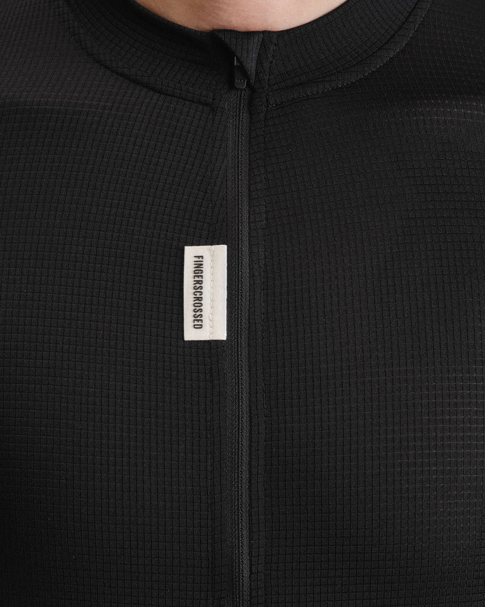 Fingercrossed Road Jersey Super Light Plus Men Radtrikot Black