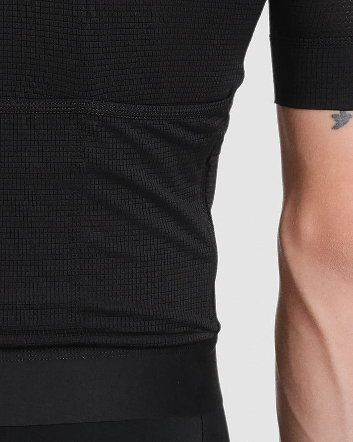 Fingercrossed Road Jersey Super Light Plus Men Radtrikot Black