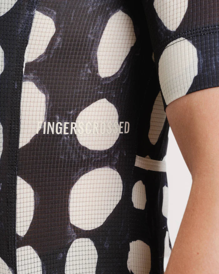 Fingercrossed Road Jersey Super Light Plus Men Radtrikot Dots