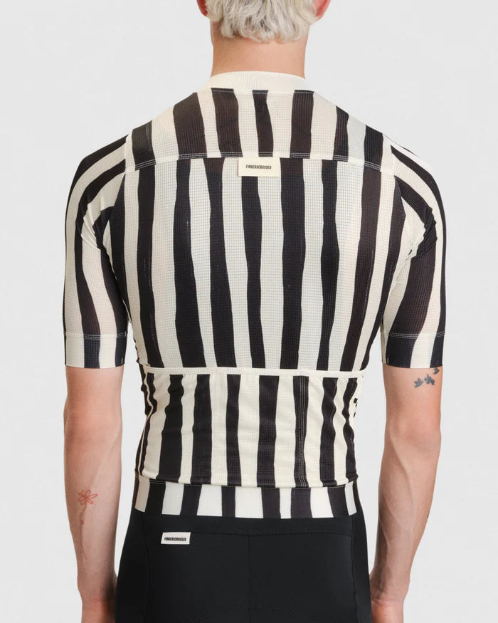 Fingercrossed Road Jersey Super Light Plus Men Radtrikot Stripes